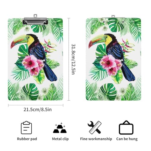 Porte-document oiseau tropical A4 résistant pour protéger vos feuilles