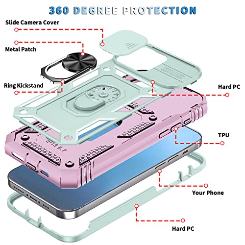 DAWEIXEAU Custodia iphone 13 Pro Max,Scorrevole