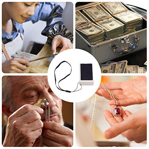 STOBOK Lupa Com Luz de Alta Ampliação 45X Lupa Portátil Lupa Iluminada Com LED Detector de Dinheiro