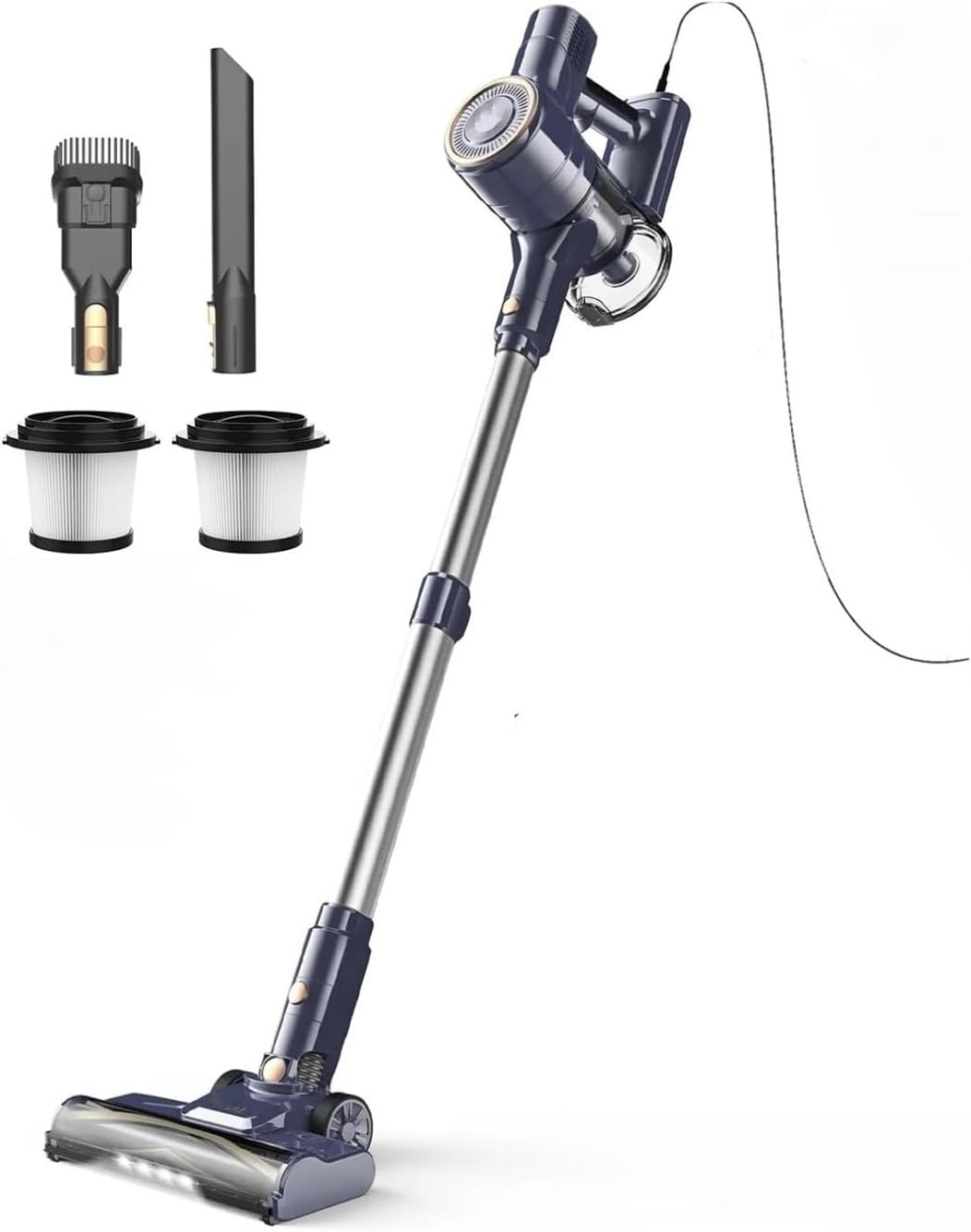 corded vacuum cleaner 600w 23kpa stick vacuum 6 in 1 powerful lightweight handheld vacuum for hard floor car compatible with inse i8(purple) purple us