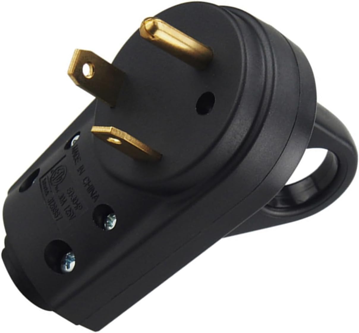 GLEAVI 3pcs Rv Male Prong Electrical Adapter Easy Unplug Design for Trailers and Campers Material for Connectivity