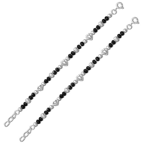 925 Sterling Heart Design Nazariya Set Bracelet For Kids BR1848S-1