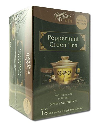 Prince of Peace Peppermint Green Tea, 18 tea bags