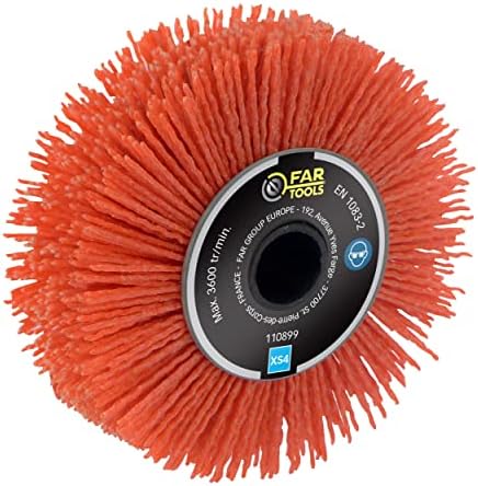 Fartools 110886 nylon schuurborstel 120 mm - L 100 mm voor Renovator REX120C, REX200 en REX-H200 voor het verwijderen/verwijderen/reinigen