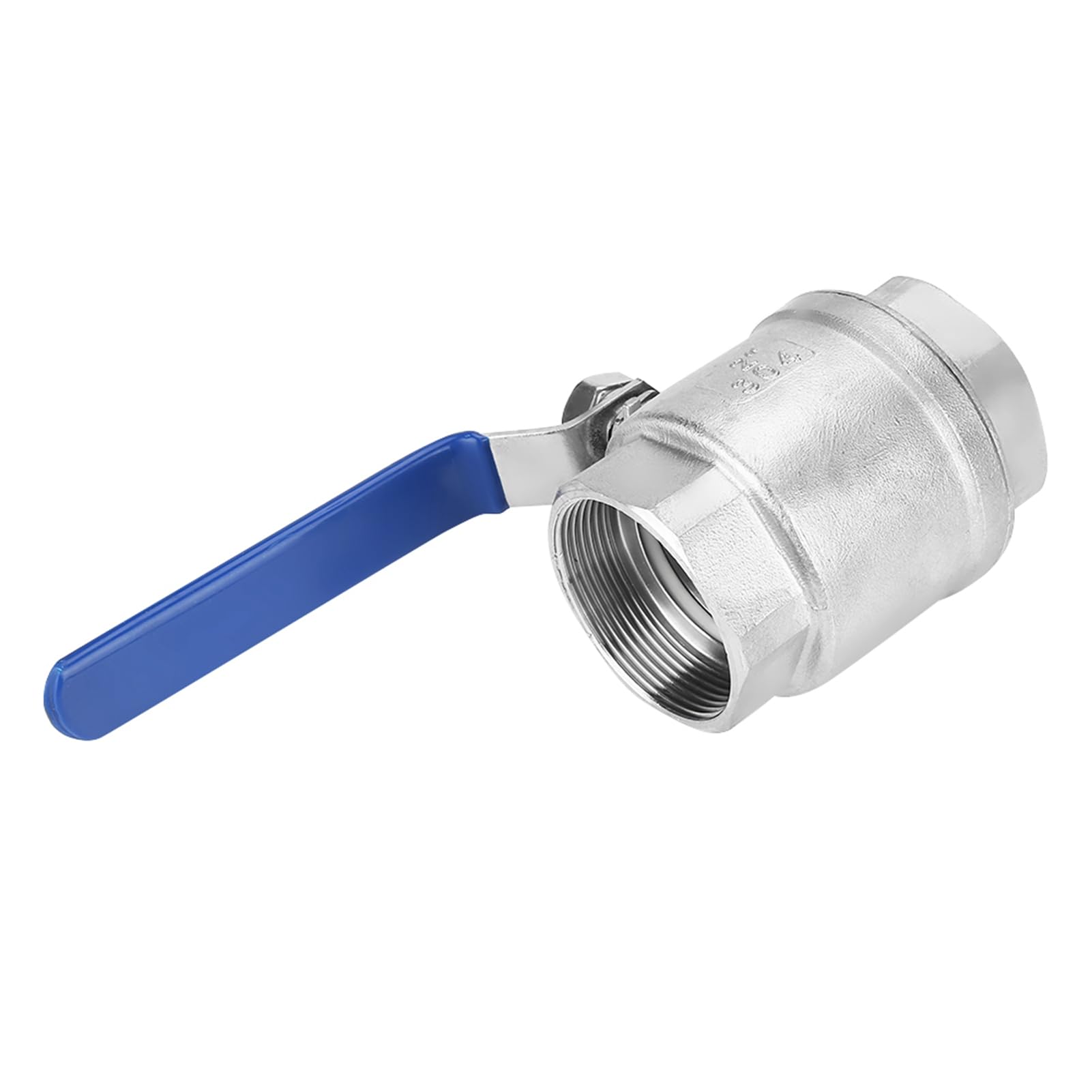 304 Stainless Steel Two-Piece Full Port Ball Valve Female Thread 2" DN50 1000 WOG, Ball Valve