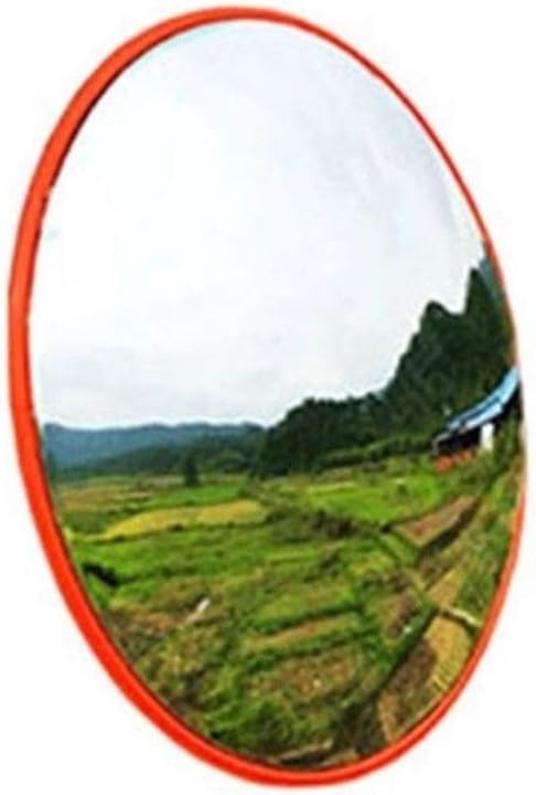 Traffic Safety Mirror Convex Driveway Mirror Convenience Store Blind Spot Mirror, Indoor and Outdoor Safety Wide-Angle Lens Durable Convex Mirror Roadside Traffic Mirror 60CM,A-60CM