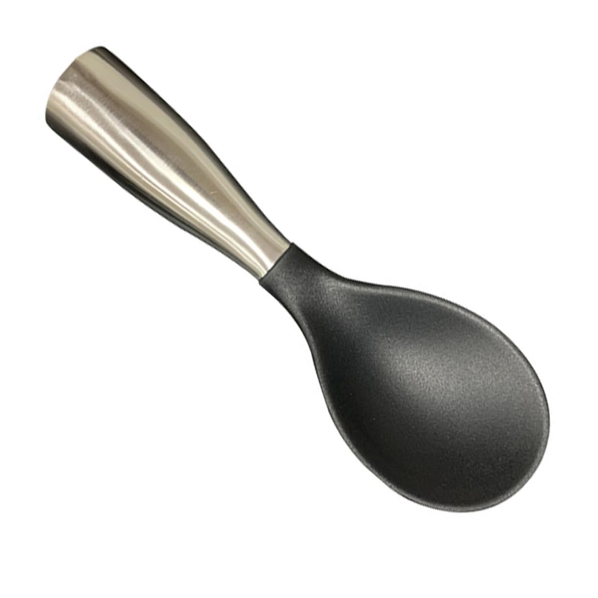 Unomor Rice Paddle Spoon Set Non-stick Stainless Steel Handle Rice Spoon Paddle for Cooking Serving