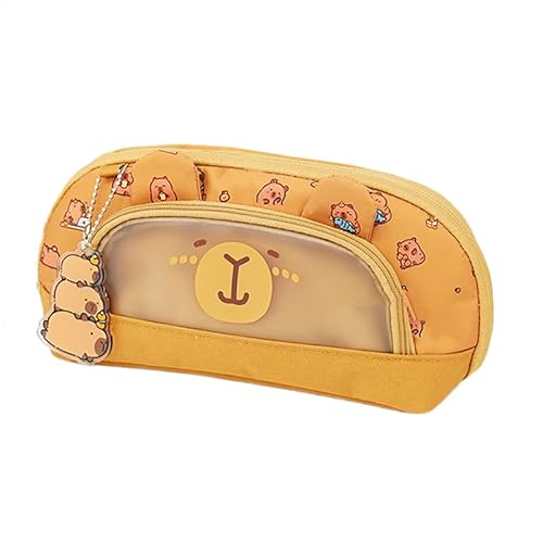 ペンシルケースかわいいかわいい鉛筆ケースステーショナリーポーチ - 大容量のかわいい文房具ポーチできるポータブルステーショナリー保管担当者のための女性用大人大人の学生男性大学の子供