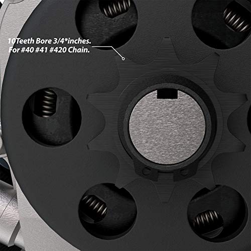 1PZ BA5-10T Centrifugal Clutch 3/4\" Bore 10T #40/41/420 Chain for Go Kart Lawnmower Mini Bike Baja MB165 MB200 6.5HP Upgrade predator 212