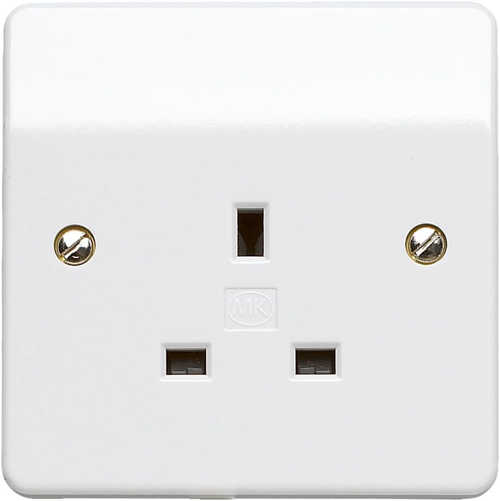 K780WHI 13 amp 1-Gang Socket, Standard White