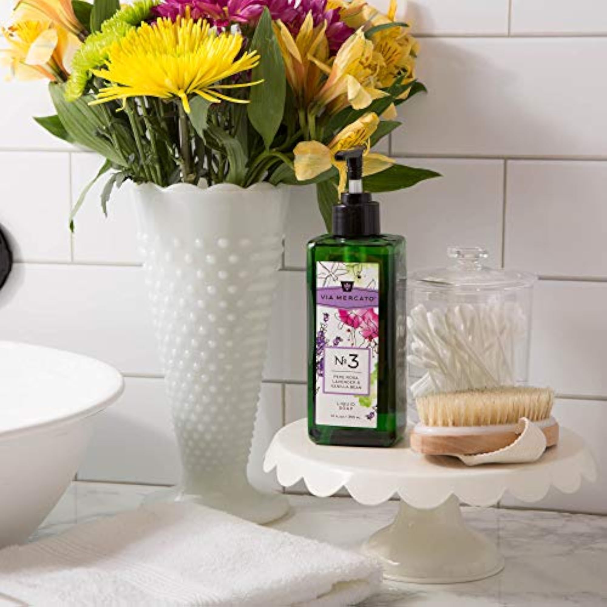 Pre de Provence Liquid Hand Soap, Pepe Rose, Lavender & Vanilla, 12 Fluid Ounce