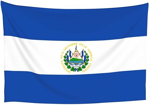 LIFANGMI Tapiz de bandera de El Salvador de 60 x 40 pulgadas, tapiz decorativo para dormitorio, sala de estar, dormitorio universitario