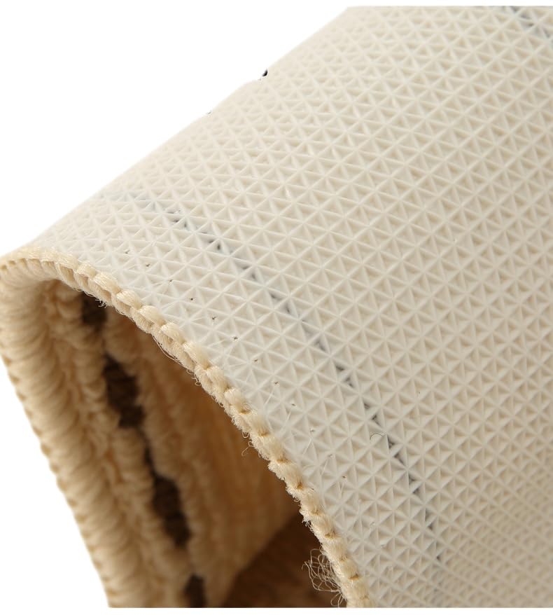 Alfombra cocina para evitar resbalones felpudo antideslizante crema 60x120 3