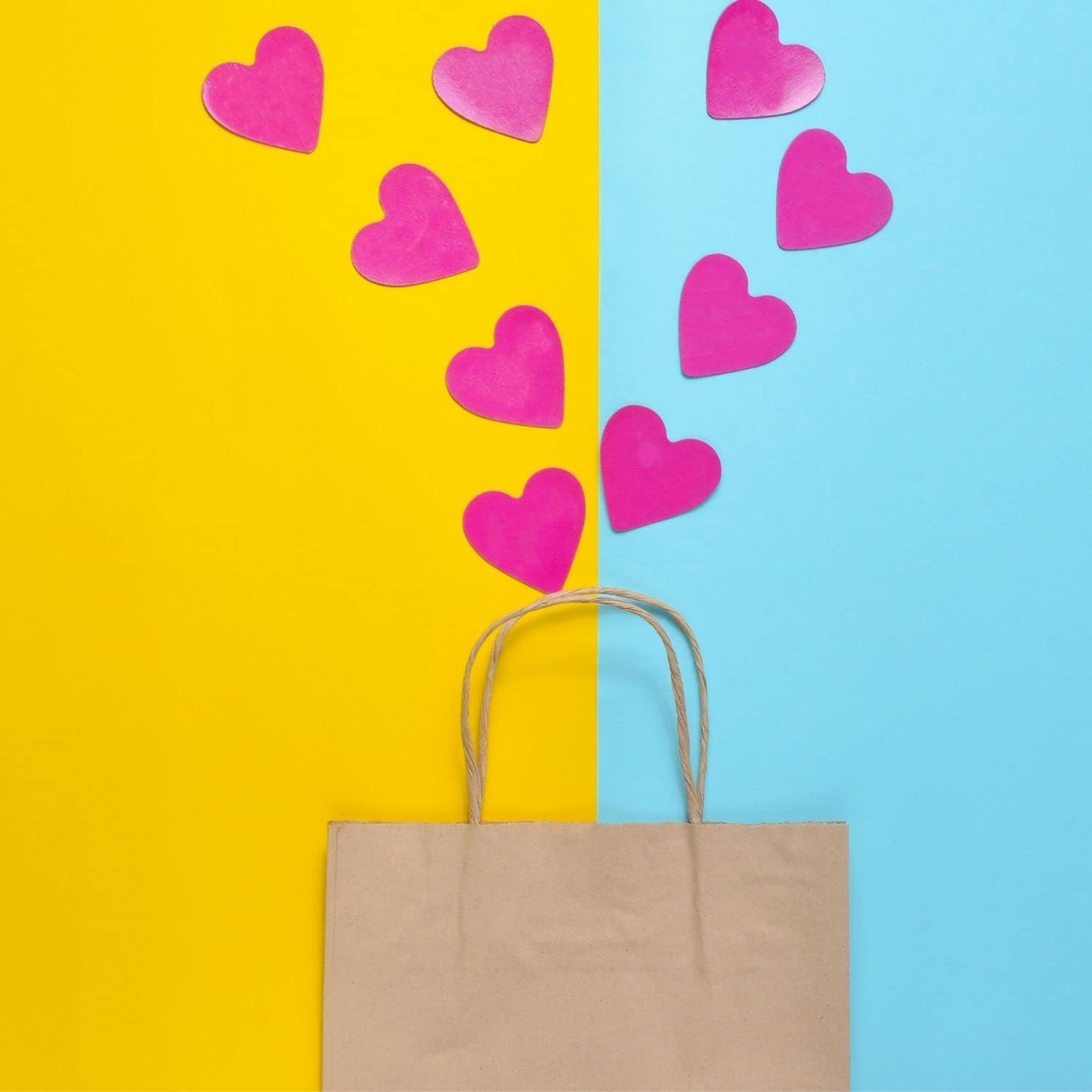 Grupo Darik 200 Bolsas de Papel Kraft 24x32x10 cm| Bolsa de Papel con Asas | Bolsas marrón (200, 24x32x10 cm)