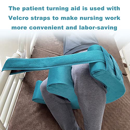 Sexysamba Patient Turning Device With Fixing Strap Elderly Assistance Products Paralysis Bed Rest Leg Pillow Patient Lift Aid Flannel Multifunctional Anti-Decubitus Nursing Products, Blue #TOP3