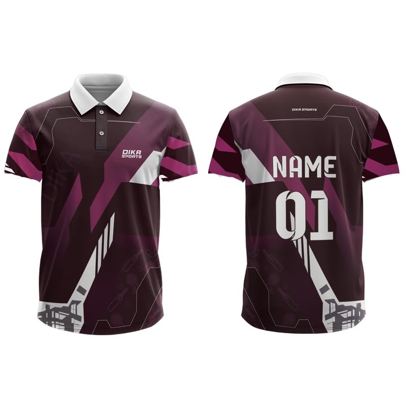 dika sports Custom Player Name and Number Jersey Cricket Tshirt for Men | 2 Year to 5XL-picture-12