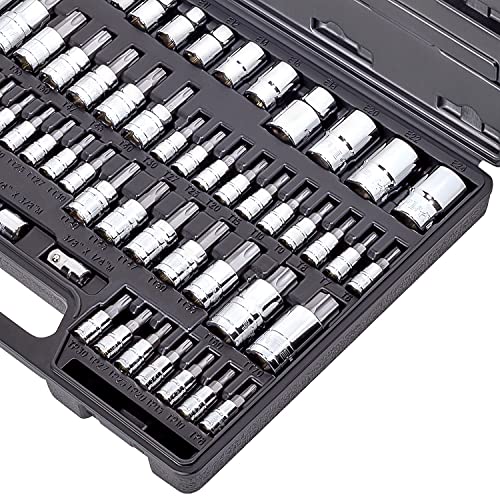 Carbyne Master Torx Bit Socket Set & Torx External Socket Set, 62 Pieces | Torx Bit Set/Torx Socket Set/Torx Set| S2 Steel Bits, Crv Steel Sockets, Durable Storage Case #TOP6