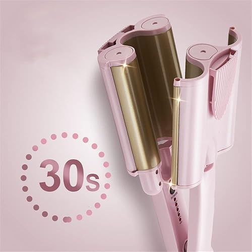 Miniatura 10 de Plancha rizadora de 3 barriles de triple barril, rizador de pelo de cerámica, control de temperatura LCD, rizador de pelo de playa, rizador de