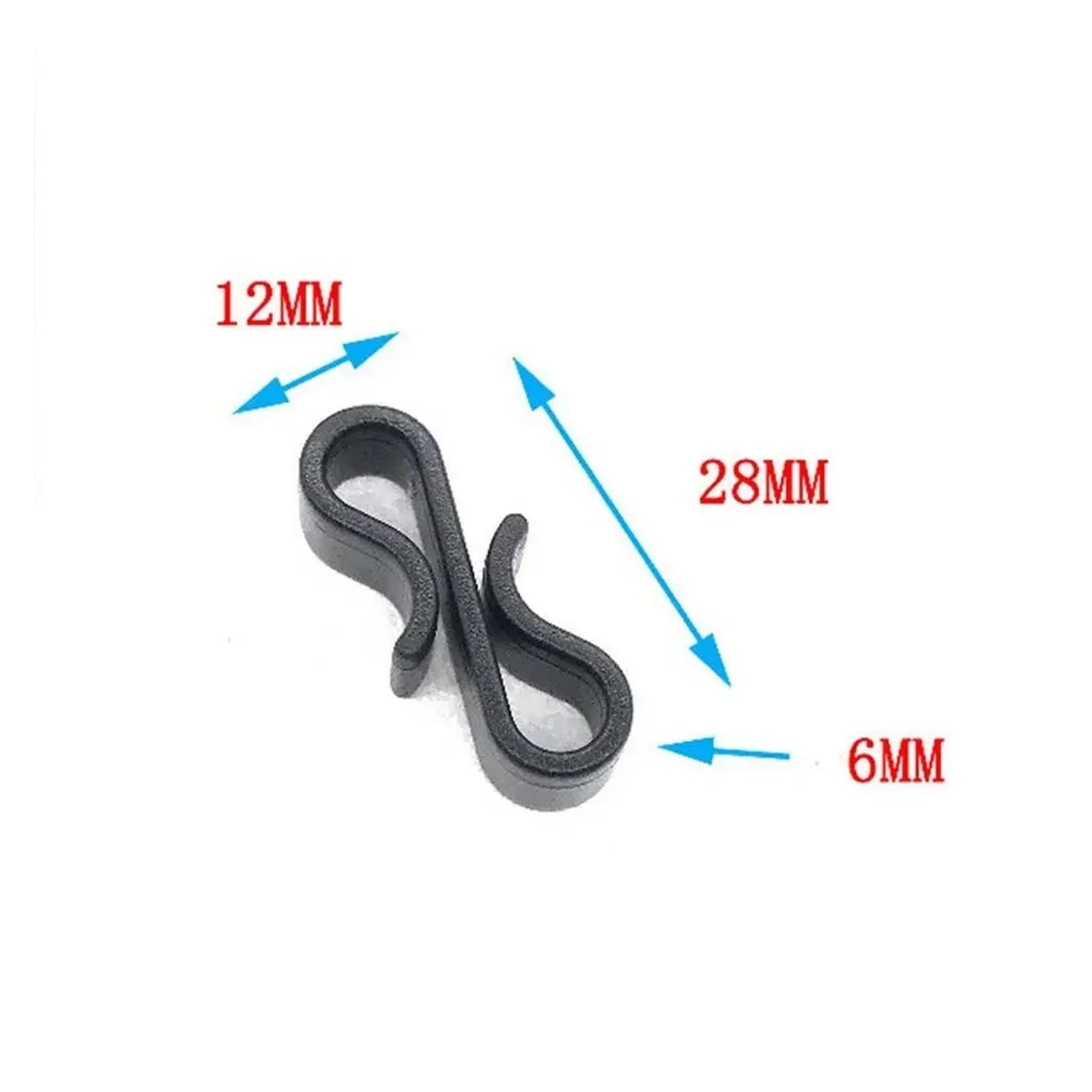 Percha Puerta Ganchos en forma de S for canaletas (paquete 10/20/50 unidades), clips resistentes for decoración con luces hadas for fiestas(50Pcs)