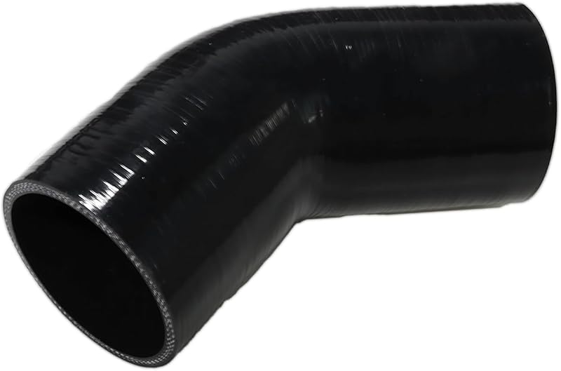 Mangueira de silicone para intercooler I33T, cotovelo de 45° com diâmetro interno de 95 mm – 1 unidade