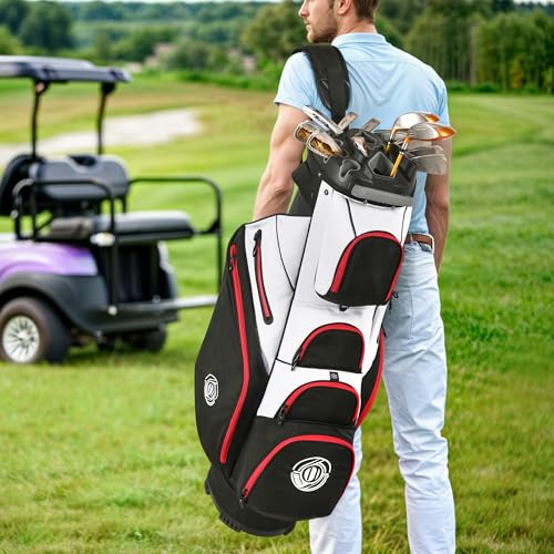 Image of Shopsource 14 Way Golf Cart Bag with Molded Lock Top n Upgrade 900D Oxford