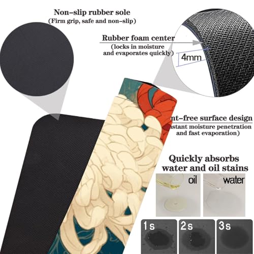 Tapis de cuisine devant evier lavable et super absorbant pour le sol