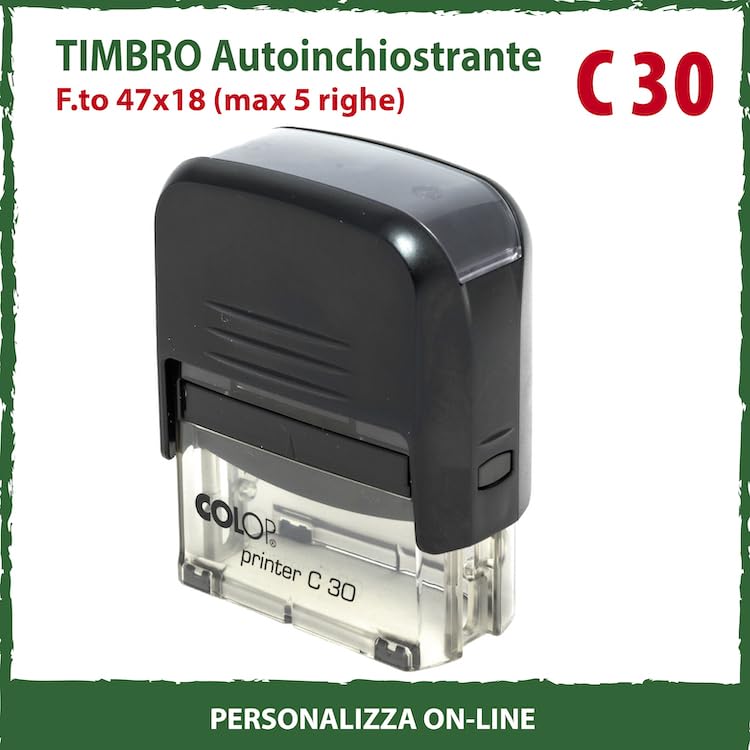 TIMBRO GOMMA PERSONALIZZATO Nome Indirizzo Garage Meccanico Autoinchiostrante 4 Misure EUR 6,84 - IT - Foto 12