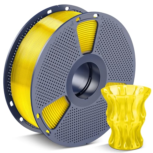 SUNLU PLA Filament 1.75mm Transparent Yellow, Neatly Wound 3D Filament