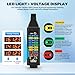 OBD2 Breakout Box, 120Ω Resistor DC 12V/24V Premium Automotive Diagnostics OBDII Protocol Detector for Communication/Power/Ground Detection/ECU Testing, W/Voltage Display,Universal Wire Jumper & Clips