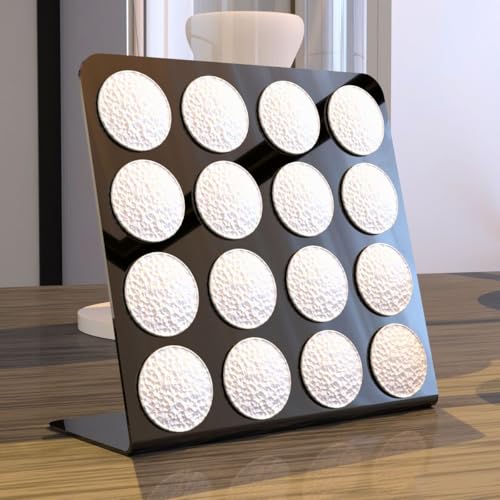 Suporte Porta Organizador De Mesa Compatível com Até 16 Cápsulas de Café Nespresso
