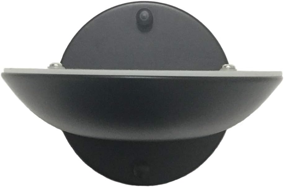 YIFONTIN Led Wall Sconce Up and Down Warm Lamp Bowl Light 10W 2 Pieces Set for Porch Nook Areas Bedroom Porch, Matte Black.