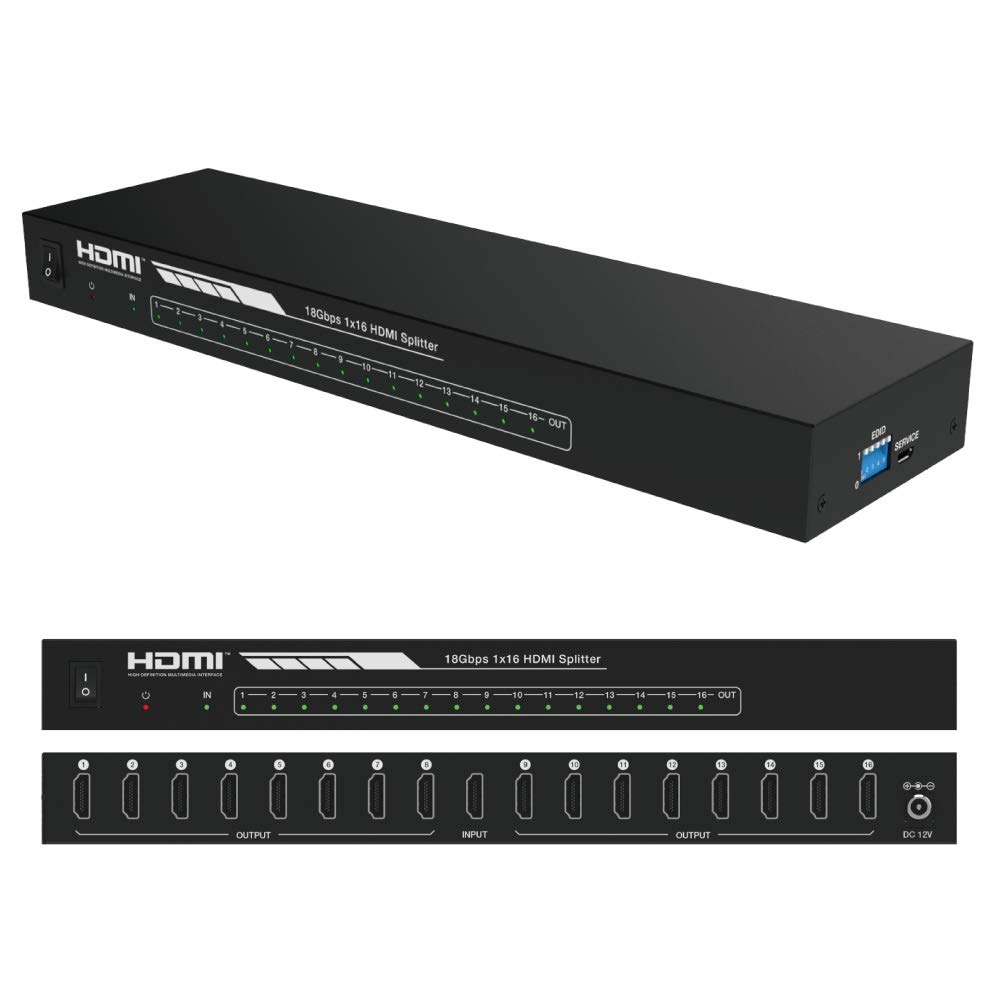 Amazon | DAIAD HDMI 分配器 1入力16出力 HDMIスプリッター