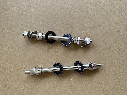 DONSP1986 26" 10 Spokes Mag Wheel Set, F and R 100mm x135mm for Rotary Flywheel 7/8/9s / 26 Inch Magnesium Wheel 10 Blades/Black/Disc Brake for Beach Cruisers, MTB's Bicycle