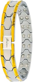Bio Magnetic Bracelet For Men Double Tone Bp Magnetic Bracelet Chain Anti Tarnish Wrist Band 22 High Power Magnets Fit Bac Price In India