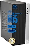 Pc Fisso i5 intel core Cpu fino a 3.80ghz, 16gb Ram, Ssd da 500gb, Wifi Incluso USB, Windows 11 Pro, Office 2019, Computer PC Desktop completo per ufficio,casa pronto all'uso