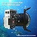Seafrogs Underwater Housing for Sony A7iii A7riii +WA005F Dome Port Kit [40m/130ft] Waterproof Case with 6