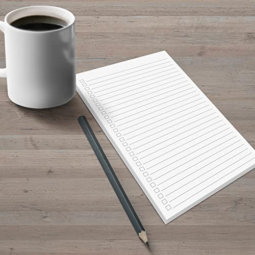 321Done Checklist Notepad Planning Pad - 50 Sheets (5.5" X 8.5") To Do Tear Off, Checkbox List - Made In Usa - Blank Plain White #TOP3