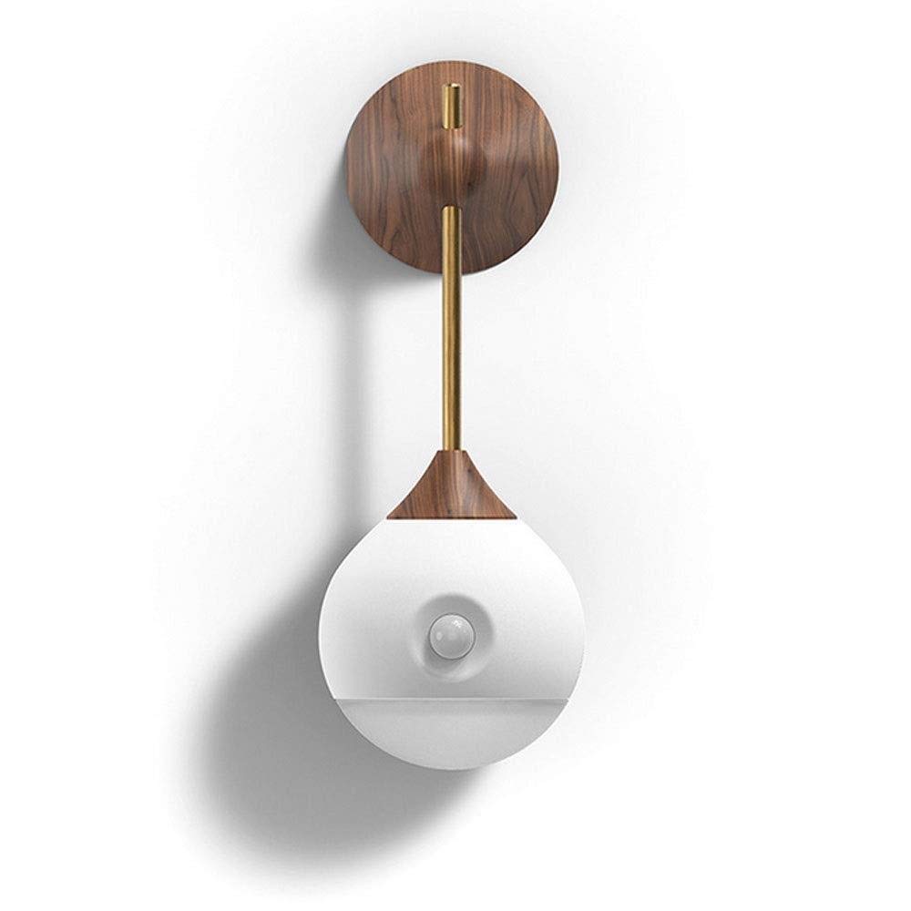 Luci Decorative da Parete, Luce Notturna Ricaricabile con Corpo di Controllo Rotante, induzione Magnetica, Intelligente, per Soggiorno, Camera da Letto, corridoio, lampade Decorati