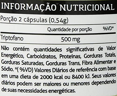 Vitaminlife Triptofano - 60 Cápsulas - Vitaminlife