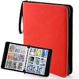 ⚽🟥 Karten einfach sortieren und schützen: Mit dem 3-Ring-Ordner aus Edelstahl können Sie Karten einfach sortieren. Der Clip kann nach Belieben geöffnet werden und Sie können Kartenhüllen entfernen oder hinzufügen, um weitere Karten zu speichern.