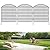 10 Panels Garden Fences Animal Barrier, 33 in(H) X 24 ft(L) Dog Fence Outdoor for Yard Rustproof No Dig Decorative Fencing Metal Wire Panel Border for Rabbits, and Patio Temporary Ground Stakes