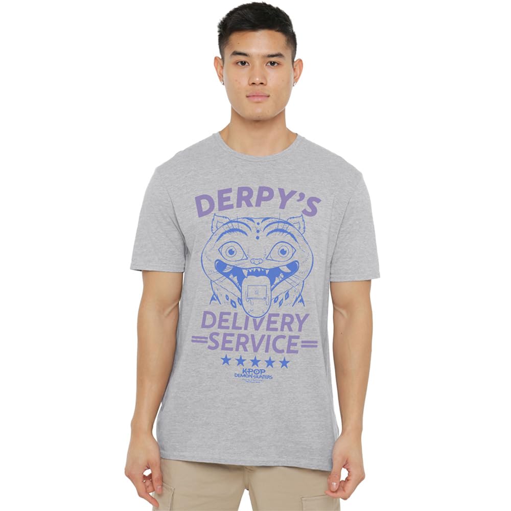 Kpop Demon Hunters Derpy'S Delivery Service Unisex T Shirt, Athletic Heather, Medium