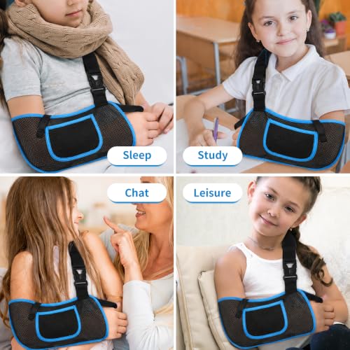 Image of Mesh Shower Arm Sling Shoulder Immobilizer for Shoulder Surgery Recovery | Breathable Mesh, Shower Arm Sling, Quick-Dry Use, Adjustable Strap, Left or Right Arm, Shoulder Elbow Wrist Support, Size S