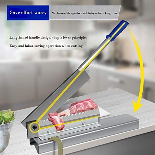 ZWB Allesschneider Brotschneidemaschine Manuelles Haus Fleisch Slicer Gemüsematerial Schneidemesser Hieb Hühnerfuß Lamb… – Bild 3