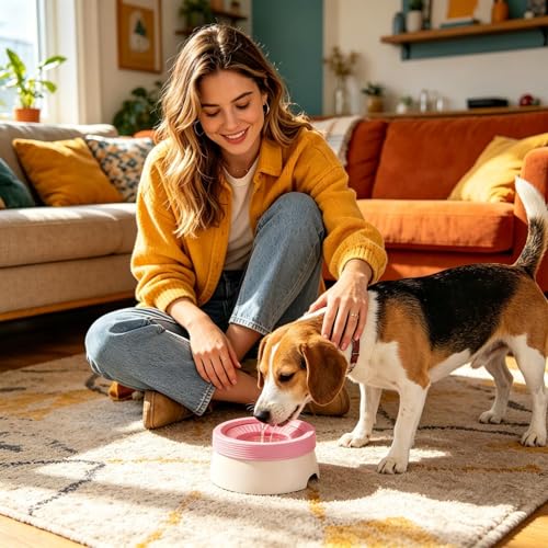Gamelle à eau pour chat 600 ml et bol anti-glouton pour chien