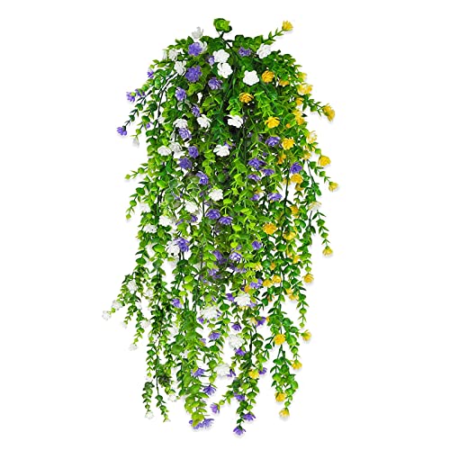 suaywo 3 Pièces Lierre Artificiel Faux Plante Artificielle Exterieur Fleurs artificielles Fausse Plante pour Décoration Jardin Balcon Murale De Mariage...
