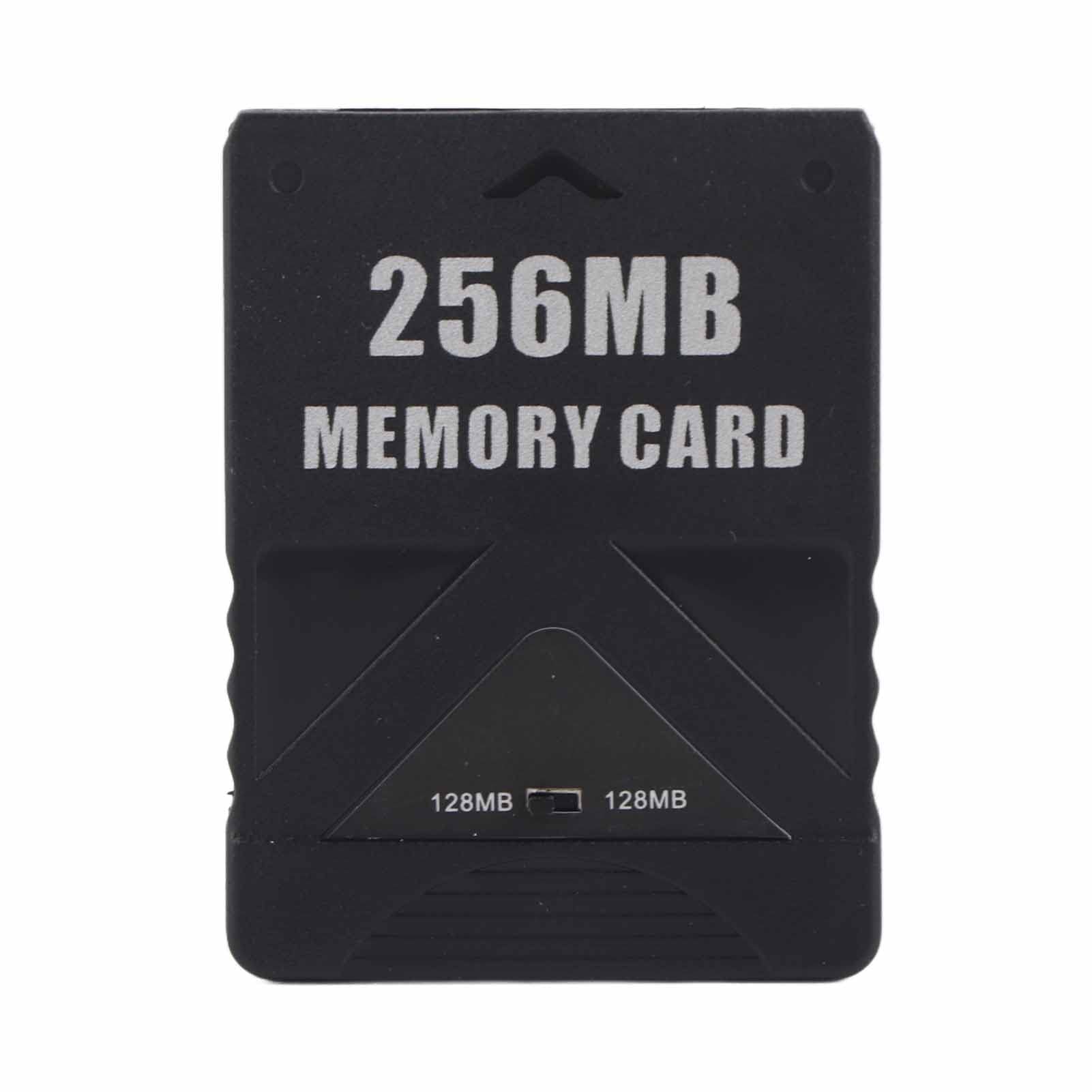 PS2 Memory Card, High Speed Game Memory Card, 15% Speed Up Portable Memory Cards, Compatible with ABS PS2 Accessories Replacement for Saving Games and Information (256MB)