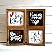 20 Piece Inspirational Word Stencil Set, Stencils for Painting on Wood, Canvas - Quotes Include Dream, Faith Hope Love - Stencils for Crafts Reusable – Drawing & Signs - 8 Inch