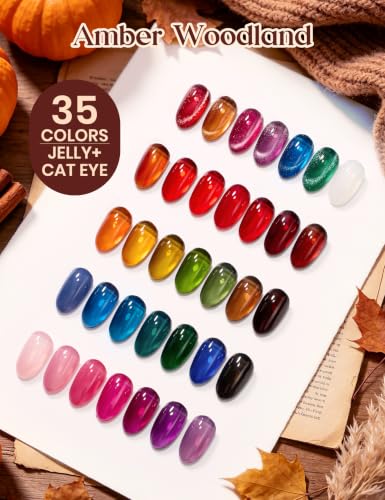 Image of Beetles Gel Nail Polish Kit with U V Light 69PCS 35 Colors Gel Nail Set