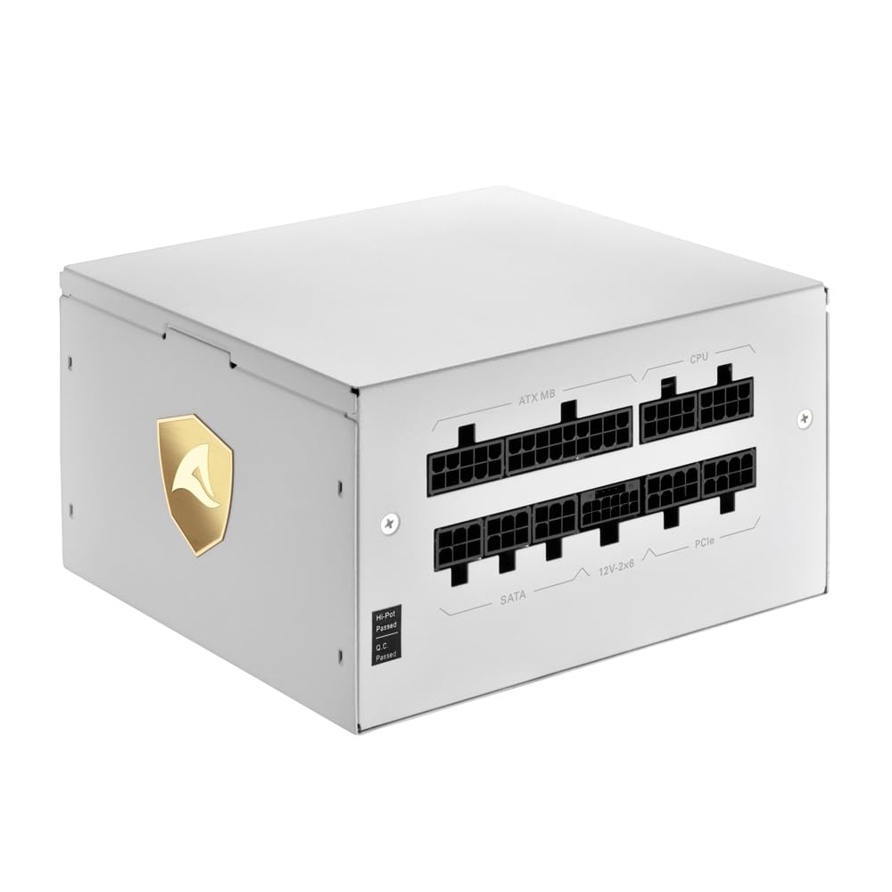Sharkoon Fuente de Alimentación 1200W Certificación Cybenetics Platinum Rebel P20 Modular ATX 3.1 Silenciosa